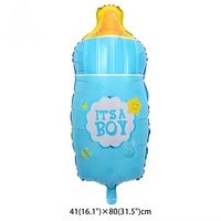 Ballons en aluminium BLN pour cadeaux de baby shower, jouets décoratifs en forme de sucette et de biberon pour baptême et fête de 1er anniversaire
