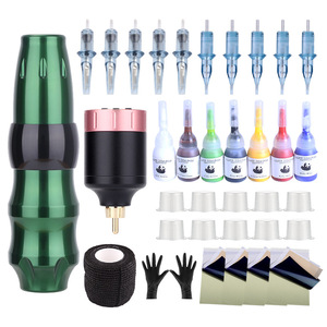 Chất lượng cao chuyên nghiệp Tattoo <span class=keywords><strong>Machine</strong></span> Kit xách tay và vĩnh viễn Hot Phong cách đầy đủ hoàn toàn khởi động cơ thể nghệ thuật thiết lập - Product Image 3