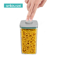 Ensemble de contenants de rangement carrés pour cuisine, vente directe, boîtes de conservation alimentaire en plastique, boîtes de rangement, cartons, sans BPA, multifonctionnels