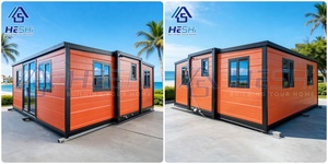 Maison préfabriquée extensible de 16 mm, conforme REACH et RoHS, testée aux intempéries, conteneur de 20, 30 ou 40 pieds, 2 chambres, 1 salle de bain, mini-maison, bungalow - Product Image 3