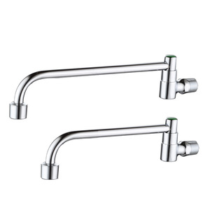 <strong>Commercial</strong> Grade Swivel Kitchen <strong>Faucet</strong> 1/2 Zinc Alloy Semi Automatic Loaded <strong>Sprayer</strong> Tap for Restaurant Chef Stations - Product Image 1