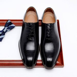 New <b>Men's</b> Leather <b>Shoes</b> Formal Business Style <b>Height</b> <b>Increasing</b> Genuine Leather British Style Square Toe Casual Oxford <b>Shoes</b> - Product Image 4
