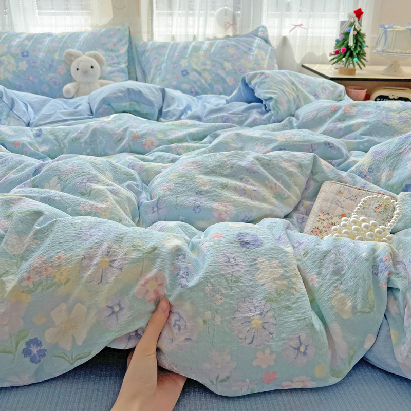 Source de rêve floral - Bleu