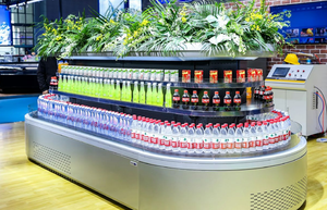 Đơn vị làm lạnh hiển thị thương mại nhiệt độ đơn tiết kiệm năng lượng với công nghệ biến tần để lưu trữ sữa và nước trái cây - Product Image 3