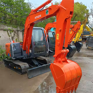 Excavadora Hitachi ZX60 lista para enviar, para minería y canteras, excavadora de cadenas de 6 toneladas con cazo para roca y pluma hidráulica en venta - Product Image 5