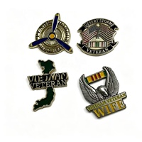 Pins en émail pour anciens combattants, mémoriaux de guerre, en métal moulé, motifs avion, aigle, drapeau, badges de revers personnalisés, souvenirs pour collection et cadeau