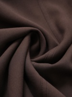 Robe longue sans manches pour femme, style luxe discret, marron expresso, col rond, coupe trapèze, vente en gros sous marque privée personnalisée