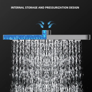 Sistema Doccia Termostatico Moderno con 4 Funzioni, Tasti a Pianoforte, Getto a Pioggia Pressurizzato e Doccetta per Bagno di <span class=keywords><strong>Casa</strong></span> e Hotel - Product Image 4