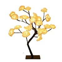 Veilleuse LED Petite Lampe Arbre Fleur de Rose Fleur de Cerisier Atmosphère Colorée Décoration de Chambre Chambre à Coucher IP44 Internet Noël