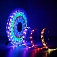 Tira de LED RGBW programable, 5V, 24V, conectividad USB, modo de conmutación WiFi, direccionable mágico, WS2811, WS2812B, UCS1903, SK6812, DMX512, IP20