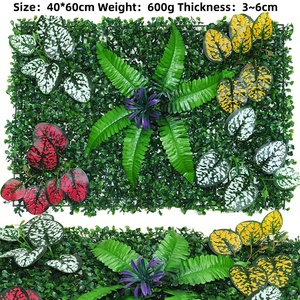 Mur végétal artificiel tropical moderne de luxe écologique de haute qualité, décoration en <span class=keywords><strong>herbe</strong></span> verte colorée, <span class=keywords><strong>herbe</strong></span> de Milan suspendue - Product Image 1