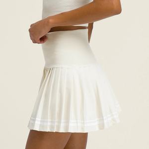 Shorts Interiores con Volantes Retro y Pliegues, Vestido Moderno con Detalle Festoneado, Ropa Deportiva de 2 Piezas, Vestido Personalizado, Falda de Tenis - Product Image 3