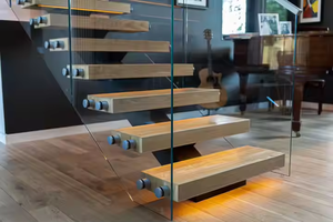 Soporte de vidrio de acero inoxidable 304 316, herrajes para barandillas de vidrio para escaleras, terrazas y balcones - Product Image 4