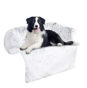 Wholesale Luxury Cat Dog Couch Protector Bed Blanket Modern Washable Sofa Couch Protector Cushion Fluffy Designer Pet Dog Bed