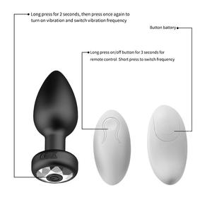 ワイヤレスリモコンシリコン女性用ハーレム挿入アナルプラグいちゃつき刺激バイブレーター大人用 - Product Image 5