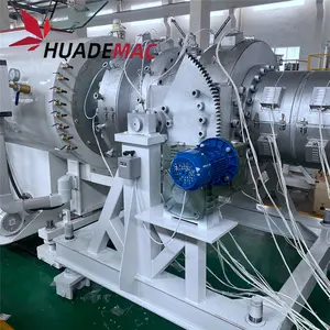 Plastic Large Diameter HDPE Pipe Making Machine co-extrusion Two Layers Polyethylene Dual Hot Cold Water Extruders