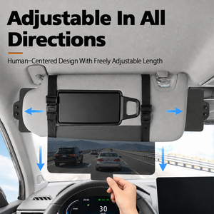 Pare-soleil <span class=keywords><strong>automobile</strong></span> sur mesure haut de gamme anti-éblouissement avec protection solaire étendue et organiseur de cartes - Product Image 3