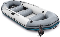 Bateau à rames gonflable, accessoire en pvc de 4.3m, couleur bleue, neuf, en vente