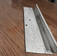 Perfil de aluminio de alta calidad y bajo costo para construcción, con borde de 5/8 pulgadas y brida de 2 pulgadas, para enlucido.