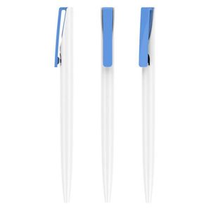 Stylo bille promotionnel personnalisé en plastique de 1,0 mm, fin, à mécanisme rotatif, pour cadeaux d'hôtel, vente en gros - Product Image 3