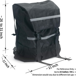 Spare Tire Storage <b>Bag</b> Black And Gray Durable Rectangle For Trucks Suv Cars - Product Image 3