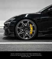 Velg Roda Mobil New Geruida Gloss Black Machined Mesh Design Forged 6061 T6 Aluminium Alloy 12000T Pressed S2-00045 18-23 Custom