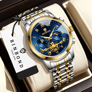 Reloj de Pulsera Cronógrafo Binbond B780 <span class=keywords><strong>780</strong></span> para Hombre, Relojes de Cuarzo Deportivos de Lujo Luminosos e Impermeables para Hombre, Relojes Duraderos - Product Image 4