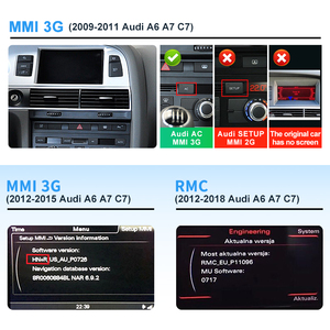 STWEI Wireless CarPlay For Audi A7 4L A6 C7 MMI 3G HN+R 2009-2015 RMC 2012-2018 Car Play Android <b>Auto</b> Mirror Link Reverse Camera - Product Image 6