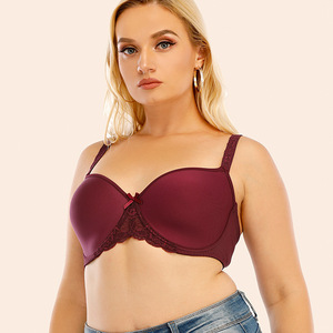 Brasier Liso Con Detalle Logotipo En Las Copas Brasier Talla Extra <span class=keywords><strong>Push</strong></span> <span class=keywords><strong>Up</strong></span> Con Encaje bra - Product Image 3