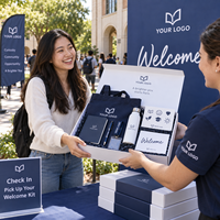 Kit de bienvenue universitaire personnalisé : Sac fourre-tout, carnet, stylo, cordon tour de cou, porte-badge, bouteille – Cadeau étudiant – Fournisseur OEM ODM