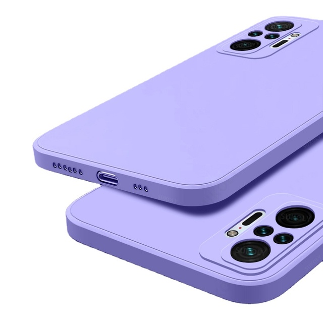 Original Square Liquid Silicone Case for Xiaomi Redmi Note 10 4G 10s 10 Redmi Note 11 Pro Mi 11 Lite 5G 11T Poco M4 Pro Cover