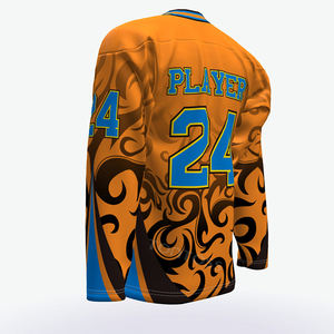 Nouveau design de maillot de gardien de but sublimé Hockey bon marché maillot de hockey sur glace Sublimation personnalisé joueurs de l'équipe Club vêtements de hockey sur glace - Product Image 3
