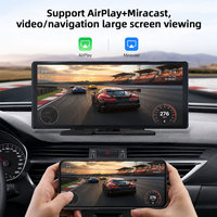 GRANDNAVI Kamera Dasbor Layar Sentuh IPS Full HD 10,26 Inci Wireless CarPlay Android Auto 1080P Penglihatan Malam Monitor Parkir