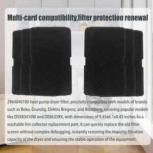 Bộ lọc máy sấy cho Beko GRUNDIG elektra BREGENZ blomberg dsx83410w de8635rx Máy sấy quần áo máy sấy bơm nhiệt bộ phận lọc bọt xốp - Product Image 3