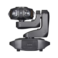 Projecteur de scène à tête mobile 120W RGBW 4-en-1 avec faisceau laser et stroboscope, contrôle DMX512 pour discothèque, DJ, bar et ambiance KTV