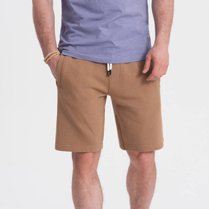 Shorts en tricot décontractés pour hommes, 100% coton, respirants, séchage rapide, écologiques, taille mi-haute élastique pour un usage quotidien et actif - Product Image 4