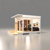 Espace d'intimité multifonctionnel moderne Loisirs Mini Petite Maison Modulaire Préfabriqué Conteneur Plat Hangar