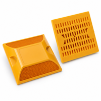 Réflecteur routier en plastique ABS 100x100mm, double face, marqueur de chaussée surélevé, yeux de chat pour la sécurité routière