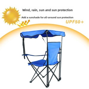 <span class=keywords><strong>Chaise</strong></span> de camping pliable <span class=keywords><strong>avec</strong></span> <span class=keywords><strong>auvent</strong></span>, mobilier d'extérieur en tissu Oxford - Product Image 3