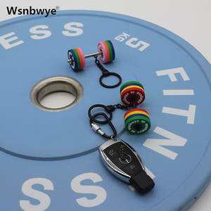 Регулируемые гантели 45 кг персонализированные спортивные промо-подарки на заказ 3D laveros CHAVEIRO Tri Grip весовые пластины 45 фунтов брелок - Product Image 3