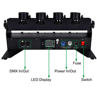 Igreslite Lanceur de Confettis Électrique à 4 Têtes DMX512 avec Télécommande pour Mariage, Fête, DJ, Révélation du Sexe et Événements
