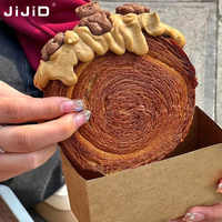 Jijid Opvouwbare Platte Kartonnen Cake Hamburger Sweet Boxes Verpakking Custom Print Shipping Party Desser Food Paper Box