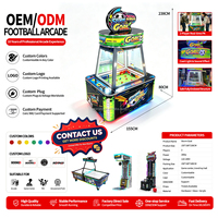 Machine de jeu d'arcade de football 110-240V, cabinet en métal et acrylique, jeu de compétition 2 joueurs pour salle de jeux d'arcade et parc d'attractions