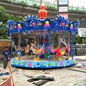 Funfair parque de diversões carrossel crianças Playground equipamentos Merry Go Round para venda