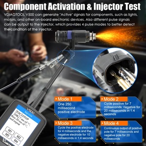 Probador de voltaje de circuito de coche VDIAGTOOL V500 9V 12V 24V probador de circuito de voltaje de camión de coche con prueba de inyector de detección de cortocircuito - Product Image 5