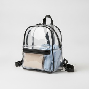 Clear Mini Backpack Convertible Crossbody <b>Bag</b> Transparent TPU 2 in 1 Stadium Size 24x28cm Custom Logo - Product Image 2