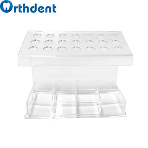 อุปกรณ์จัดฟันอะคริลิก21รูกล่องใส่เครื่องมือทันตกรรมกล่องขนาดกลางสำหรับเข็มฉีดยาเรซินกาวทันตกรรม - Product Image 3