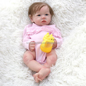 Muñeca <span class=keywords><strong>Reborn</strong></span> Saskia de 16 pulgadas, resistente al agua, silicona sólida, suave, DIY juguete, ya pintado, recién nacido, bebé, niñas <span class=keywords><strong>Reborn</strong></span> - Product Image 6