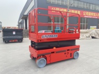 Piattaforma a forbice elettrica semovente in acciaio al manganese da 500 kg con velocità di sollevamento di 3-5 m/min per lavori di gestione delle strutture