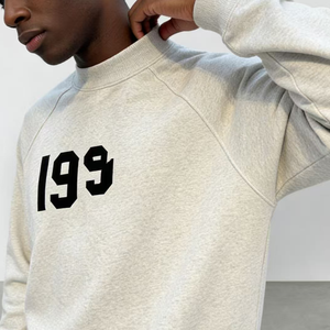 Sudadera <span class=keywords><strong>Fear</strong></span> de hombre, personalizada, de algodón polar de 400GSM, de corte holgado y extragrande, unisex, con cuello simulado, talla grande - Product Image 6